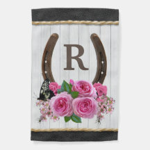 Horseshoe & Pink Roses Spring Summer