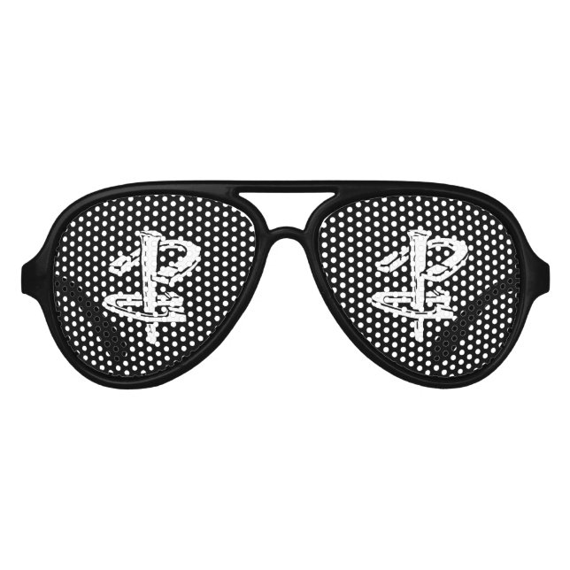 HorseShoe Pitching Adult Aviator Party Shades (Front)