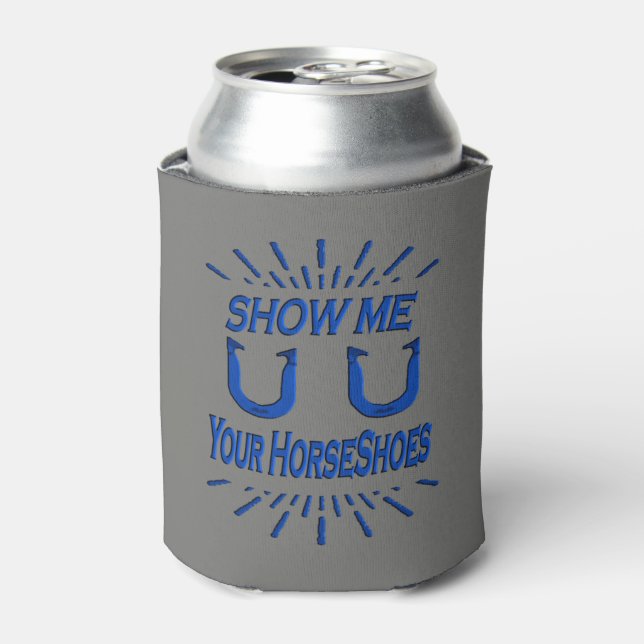 HorseShoe Pitching Can Cooler (Can Front)
