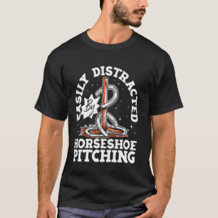 Horseshoe Pitching Enthusiast Design T-Shirt