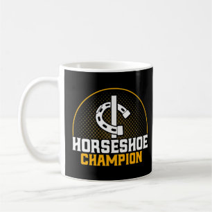 Horseshoe Pitching Horseshoe Champion Pitcher Prem Coffee Mug