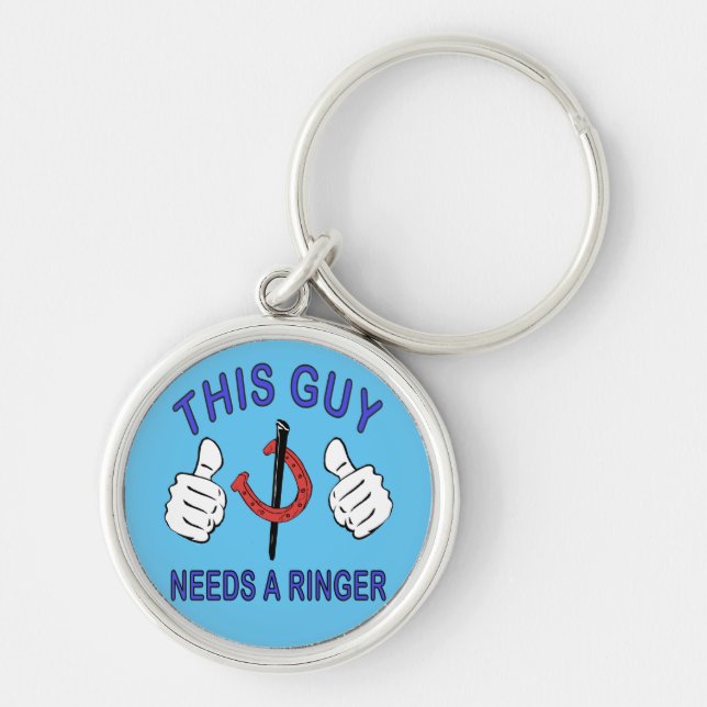 HorseShoe Pitching Key Chain (Front)