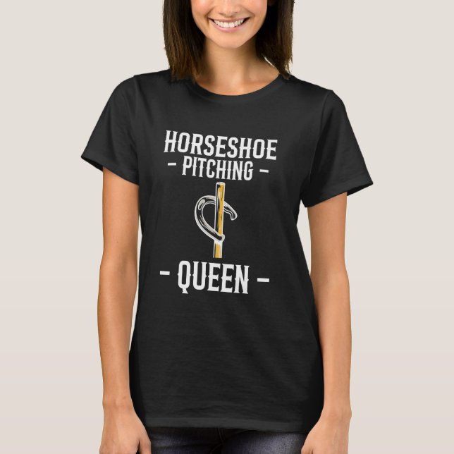 Horseshoe Pitching Queen T-Shirt (Front)