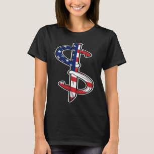 Horseshoe Pitching USA FLag T-Shirt