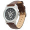 HorseShoe Pitching Vintage Leather Strap Watch