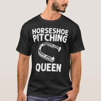 Horseshoe Pitching Women Mum Horseshoe Pitchers T-Shirt