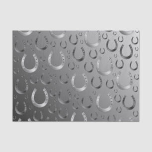 horseshoe, silver, pattern grey, luck, pattern, tissue paper