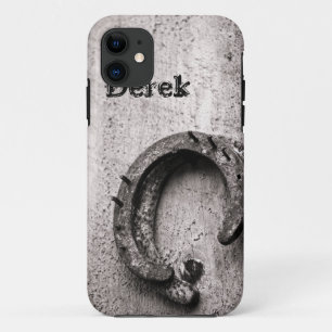 Horseshoe Vintage Sepia Photograph iPhone 11 Case