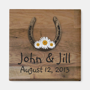 Horseshoe Wedding Favour Magnet