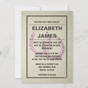 Horseshoe Wedding Invitations