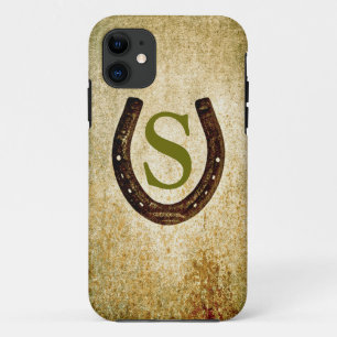 Horseshoe with Monogram to Personalise iPhone 11 Case