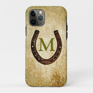 Horseshoe with Monogram to Personalise iPhone 11 Pro Case