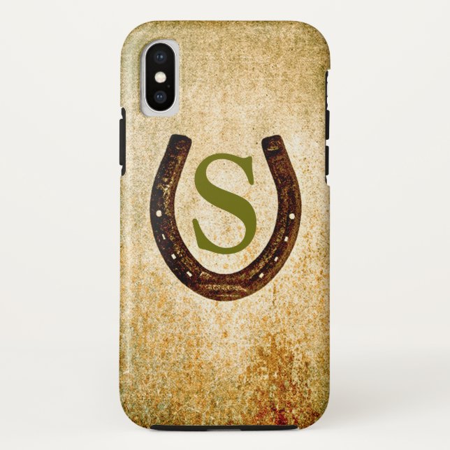 Horseshoe with Monogram to Personalise Case-Mate iPhone Case (Back)
