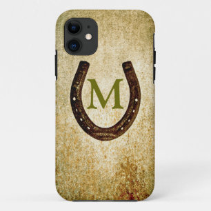 Horseshoe with Monogram to Personalise iPhone 11 Case