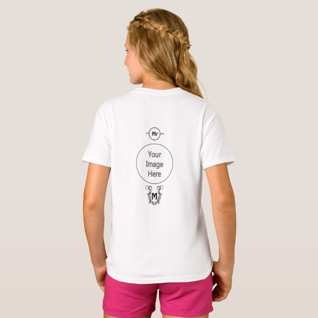 Horseshoe Wrapped in Barbed Wire Monogram T-Shirt (Back Full)