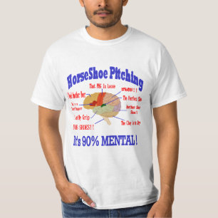 HorseShoes 90% Mental Value Tee