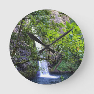 Horsetail Falls, OR Round Clock
