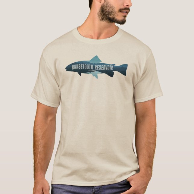 Horsetooth Reservoir Colorado Fish T-Shirt (Front)
