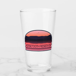 Horsetooth Reservoir Colorado Red Sunrise Glass