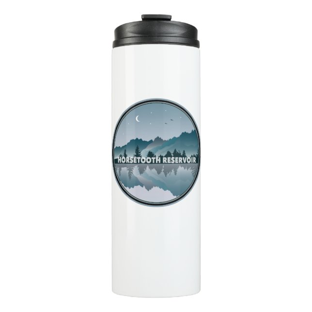 Horsetooth Reservoir Colorado Reflection Thermal Tumbler (Front)