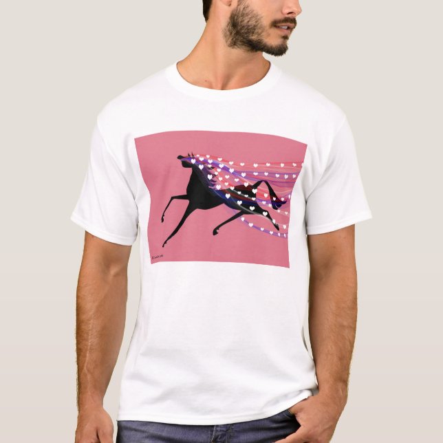 HorseWithValentine Veil T-Shirt (Front)