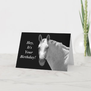 Horsey Birthday Card