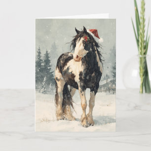 Horsey Christmas Greeting Card