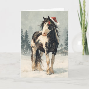 Horsey Christmas Greeting Card