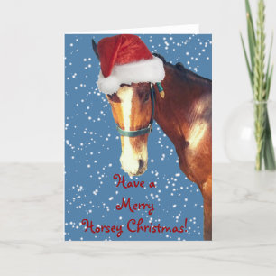 Horsey Christmas Holiday Card