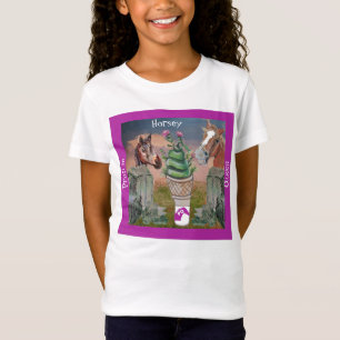 horsey prairie queen, cute cone of grass and thist T-Shirt