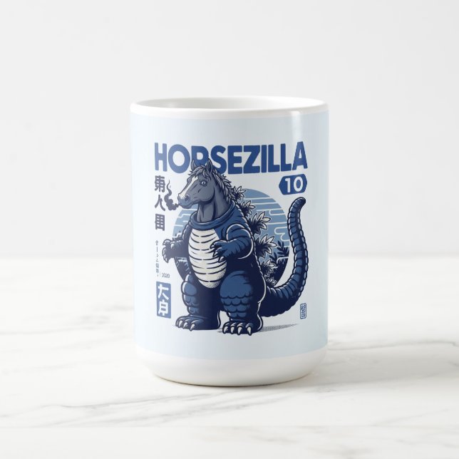 Horsezilla Shirt | Giant Monster Horse Art | Epic  Coffee Mug (Center)