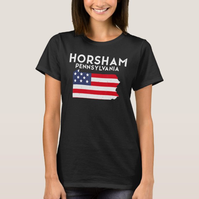 Horsham Pennsylvania USA State America Travel T-Shirt (Front)
