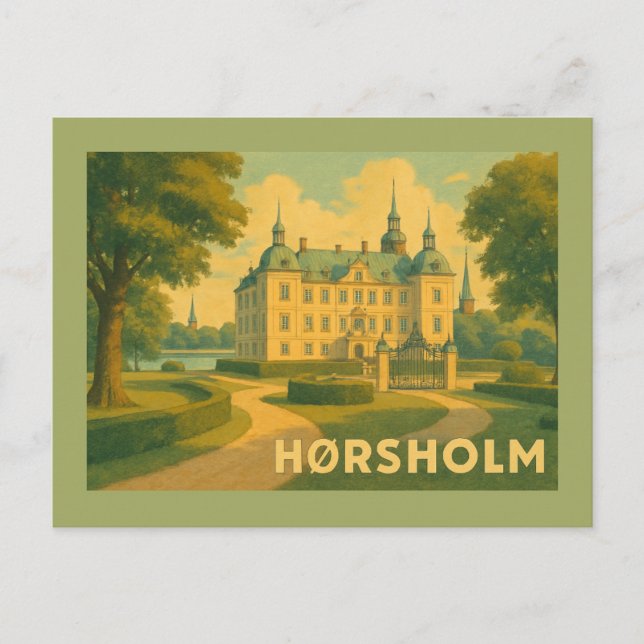 Hørsholm Denmark Church Postcard (Front)
