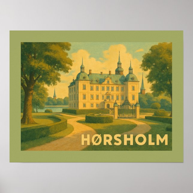 Hørsholm Denmark Church Poster (Front)