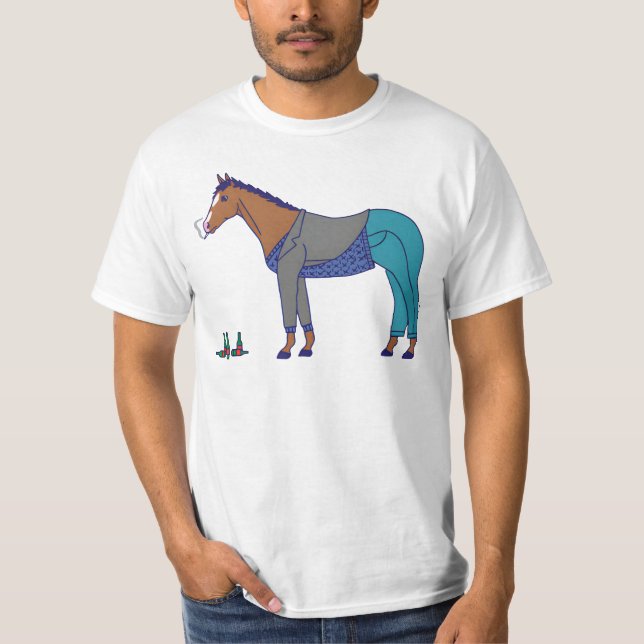 "  Horsin' Around - Bojack Horseman" T-Shirt (Front)