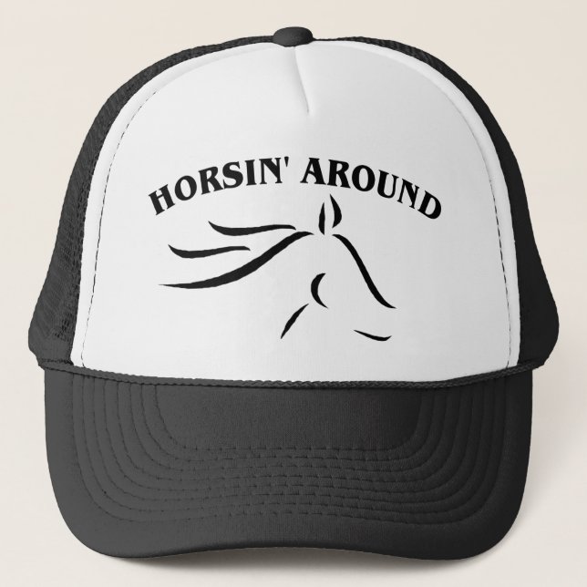 Horsin' Around Trucker Hat (Front)