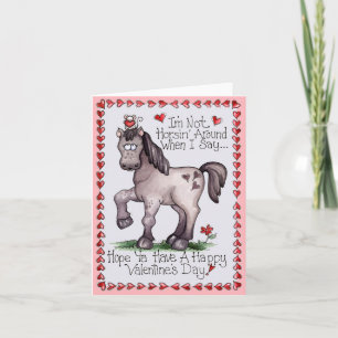 Horsin' Around - Valentine Card