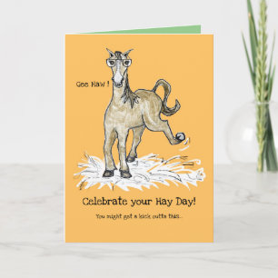 Horsing Around Birthday Card