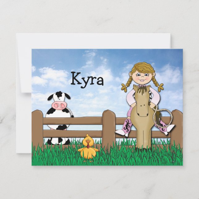 Horsing Around Thank You Card (Front)