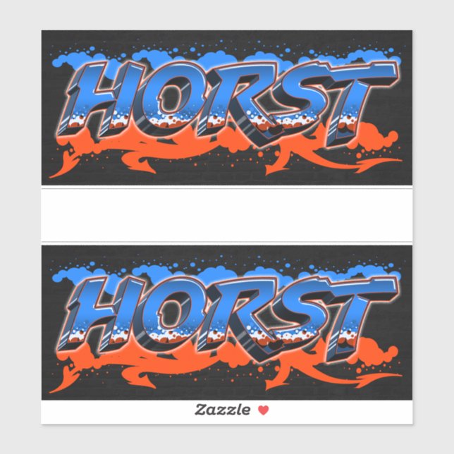 Horst First Name Graffiti Sticker (Sheet)