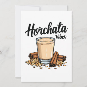 Hortacha Vibes Spanish Mexican Drink Lovers Invitation