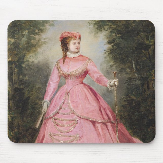 Hortense Schneider  1868 Mouse Mat (Front)