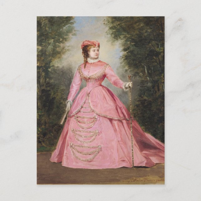 Hortense Schneider  1868 Postcard (Front)