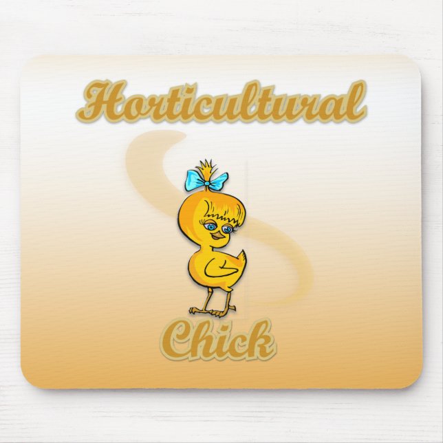 Horticultural Chick Mouse Mat (Front)