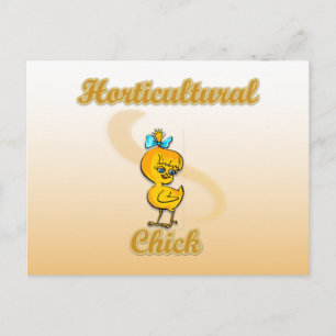 Horticultural Chick Postcard
