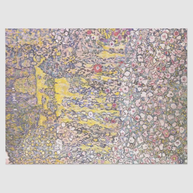 Horticultural Landscape by Gustav Klimt Tissue Paper (Front)