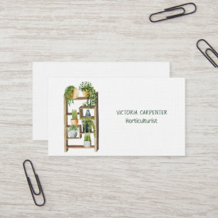 Horticulturist Green Plants  Business Card