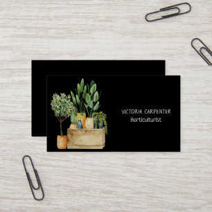 Horticulturist Green Plants Business Card