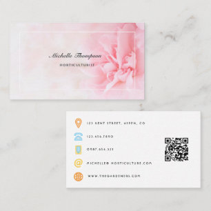 Horticulturist QR Code Business Card