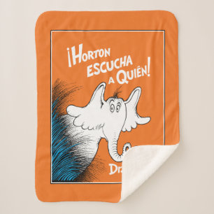 Horton Escucha A Quien Spanish Book Cover Sherpa Blanket